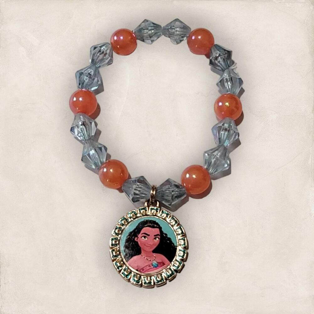 Disney Orange Blue Mixed Moana Elastic Bracelet